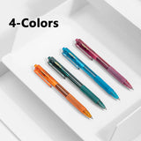 Deli Click Gel Pen Retractable Smooth Writing Ink Pens 12PCS Multicolor for Office School Supplies Stationery Black Essentials