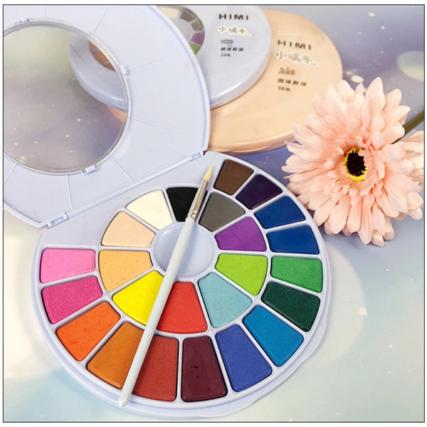 Solid Powder Pigment Multi-color Optional Gouache Watercolor Paint Beginners Can Use Watercolor Portable Solid Watercolor Paint