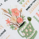 AOOKMIYA 3 Sets Embroidery Kit for Beginners, Embroidery Starter Kit Stitches Practice Kit Stamped Cross Stitch Sets with Tools