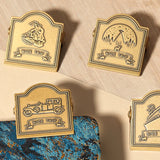 AOOKMIYA POTENTATE Brass Palette Fixing Clip Outing Sketching Paint Box Hand Account Clip Metal Bill Clip Travel Painting Art Supplies