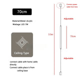 Italian design bedroom headboard LED floor lamp acrylic long line lamp modern black hotel living room decorative LED floor lamp