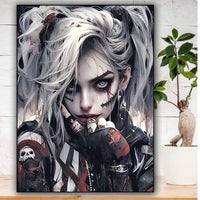 AOOKMIYA Cool Clown Girl Diamond Painting New 2024 Full Diamond Mosaic Jewelry cross stitch Amazing Art Home Decoration Handicrafts