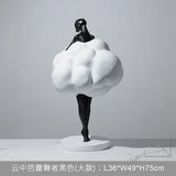 Creative Art Ballet Girl Resin Statues Ornament Living Room Porch Hotel Lobby Large Floor Sculpture Decoration Modern Home Decor