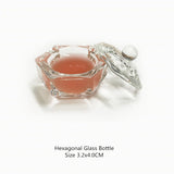 Watercolor Painting Calligraphy Professional Ink Dipping Glass Bottle Dipping Paint Pigment with Lid Desktop Container Ornament