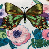 AOOKMIYA Butterfly Broidery Kit with flower Embroidery Kit for Beginners Needles Enough Embroidery Thread