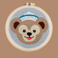 AOOKMIYA DIY Craft Punch Needle Embroidery Kits Sewing Kit Needlework Cross Stitch for Beginner Magic Pock Pen Set Home Painting Decor