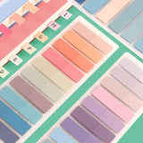 C1FB Morandi Sticky Note Pads Posits Stationery Paper Stickers Posted It Memo Notepad Notebook School Office Accessories