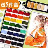 AOOKMIYA 2024 ZIG Kuretake Solid Watercolor Paint Set  Watercolors Field Sketch Set for Painting Supplies 12/18/24/36/48 Colors  AOOKMIYA.COM