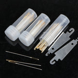 AOOKMIYA 30 PCS Cross Stitch Needles Gold Tail Needle Blunt Embroidery Needle Cross Stitch Needlework Tools Home DIY Sewing Needles