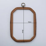 AOOKMIYA Imitated Wood Round,Oval Different Size Decorative Cross Stitch Hoop Ring Frame Embroidery Frame Circle Hanging Arts Ornament