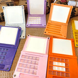 AOOKMIYA Portable Watercolor Palette 0.5ML 20 Grids Foldable Watercolor Paint Dispensing Box Palette Box Student Outing Painting Supplies