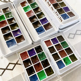 AOOKMIYA MAIRTINI Layered Precipitation Color Watercolor Paint Artist Acuarela Nail Art Painted Aquarelle 12 Colors 1ML/2ML Art Supplies