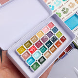 AOOKMIYA Kuretake 24-color Watercolor Paint Packaging Spring Limited Color Solid Chinese Painting Paint Acuarela Student Art Supplies