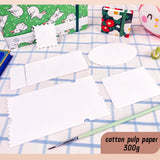 AOOKMIYA Cotton Pulp Blank Stamps Watercolor Paper 300g Stamps Postcards Ticket Stubs Portable Sketch Drawing Art Supplies