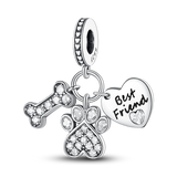 2025 Hot Sale Charms Bead 925 Sterling Silver Pink Butterfly Luminous Firefly Dangle Fit Bangle Bracelet Necklace DIY Jewelry