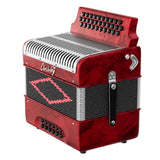 AOOKMIYA Diatonic Accordion 31 Key 12 Bass Accordion with Double Strap Musical Instrument for Beginners and Adults AOOKMIYA.COM