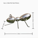 Ant stainless steel outdoor garden lawn square Animal park hotel lobby water feature sculpture ornament