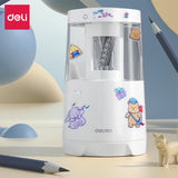 AOOKMIYA Deli Electric Pencil Sharpener Creative Automatic Pencil Sharpener Quick Sharpenning Office Stationery Study Supplies