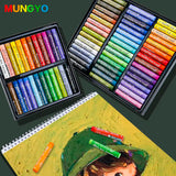Mungyo 12/24/48 Colors Professional Soft Oil Pastel Dry High Quality Heavy Color Crayons For Drawing Stationery Art Supplies Wax
