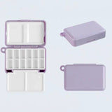 Mini Portable Paint Box Travel Plastic Watercolor Dispenser Sketching Palette Watercolor Supplies  Mixing Watercolor Palette