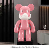 AOOKMIYA ART+ Creative Gifts Luxury Floor Standing Bear Ornament Sculpture Creative Luxury Living Room Decoration Ornament Decoration Sofa TV Cabinet