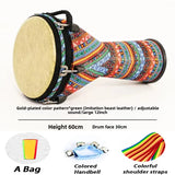 AOOKMIYA Large 12 Inches Djembe Drum Imitation Animal Skins Adult African Drums PVC Tambourine Portable Musical Instruments Percussion AOOKMIYA.COM