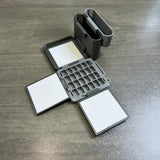 AOOKMIYA Portable Watercolor Palette 9/16/24 Grid Paint Box Washing Bucket Set 3D Printing Foldable Travel Painting Art Supplies