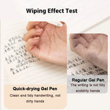 Cute NUSIGN Gel Pens Anti-Fatigue Grip Prevents Stains Black Ink ECO Letter Spelling DIY Pen Students Back to School Stationery