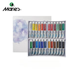 AOOKMIYA Marie’s Artist Grade Professional Watercolor Paint 12/18/24 Color Set 9ML Tube Artist Painting Watercolor Paint Art Supplies