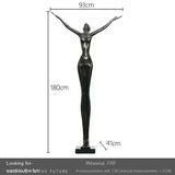 Hotel Lobby Large Figure Floor Ornaments Sales Office Model Room Window Abstract Art Soft Decoration Sculpture