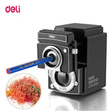 AOOKMIYA Deli Rotary Pencil Sharpener 6.5-12mm Adjustable Camera Sharpener Machine Stationery Pencil Cutter Knife Supplies