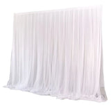3X6M Wedding Background Decoration Veil White Bilayer Yarn Curtain With Artificial Flower For Birthday Valentine's Day Party DIY