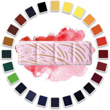 AOOKMIYA Paul Rubens Artist Watercolor Paint Set, Vibrant Colors Great Lightfastness, Perfect Travel Professional Watercolor Set AOOKMIYA.COM