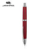 JINHAO 10 Press Fountain Pen Retractable EF/F Nib Metal With Clip Writing Ink Pen Converter School Supplies Stationery PK A1 A2