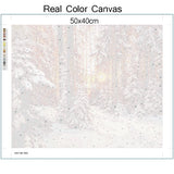 AOOKMIYA 218-378 Painting By Number Winter Landscape Home Decor For Unique Gift