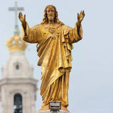 AOOKMIYA Quyang outdoor large glass resin Jesus statue figure sculpture crafts