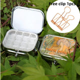 AOOKMIYA Mini Portable Watercolor Paint Box Metal Watercolor Sub-packing Box Pigment Moisturizing Box Sketch Painting Art Supplies