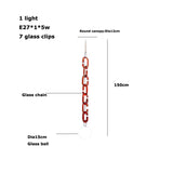 LED Artistic Colorized Chain Of Fate White Bubble Chandelier Lustre Hanging Lamps Suspension Luminaire Lampen For Dinning Room