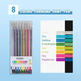 8/12/18 Color Glitter Gel Pen Set Stationery Iitems 1.0mm Gel Pens DIY Writing Drawing Stationery Back to School Supplies Gifts