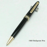 Limited Edition Msk-163 Ultra Matte Black MB Rollerball High Quality Gel Ballpoint Fountain Pens Office School Serial Number