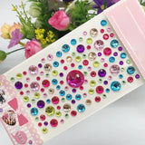 AOOKMIYA New Stickers On The Face Rhinestone Makeup Bright Face Art Sticker Children's Temporary Tattoo Rhinestone For Strasse Makeup