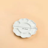 AOOKMIYA Plum Blossom Ceramic Palette Mixed Color Pigment Palette Round Ceramic Tray for Watercolor Gouache Painting Art Supplies