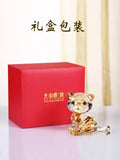 AOOKMIYA Handmade Crystal Dog Figurine Miniature Glass Animal Craft Home Decor Ornament Trinket Gift for Children