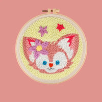 AOOKMIYA DIY Craft Punch Needle Embroidery Kits Sewing Kit Needlework Cross Stitch for Beginner Magic Pock Pen Set Home Painting Decor