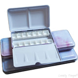 AOOKMIYA Empty Watercolor Tin Palette with 14/26/52 Pans, Metal Watercolor Paint Case with Lid, Paint Box for Travel Gouache Oil Painting  AOOKMIYA.COM