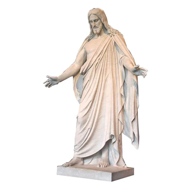 AOOKMIYA Quyang outdoor large glass resin Jesus statue figure sculpture crafts