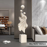 Large Modern Betta Fish Figurine Floor Sculpture Luxury Home Decor for Living Room Floor Standing Ornaments Entryway Decoration