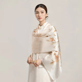 100% Silk Scarf Women Print Hangzhou Handkerchief Pure Silk Neckscarves Luxury Bufandas Silk Shawl  2025 Long Scarf