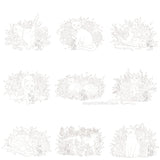 AOOKMIYA 100% Cotton 200g Watercolor Paper Coloring Line Drawing Cute Rabbit/cat Blank Manuscript Coloring Drawing Paper Art Supplies