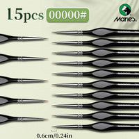 AOOKMIYA 10/12/15pcs 00000 Marie's Miniature Paint Brushes, Detail Paintbrushes Set for Acrylic,Number,Figurine,Craft,Models,Rock,